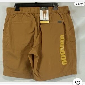 NWT Eddie Bauer men’s Rip stop tech pull on golf Athletic Shorts